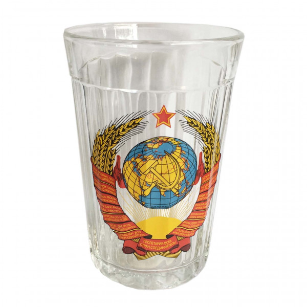 Glas "Granenyj", 250 ml, "Wappen von USSR"