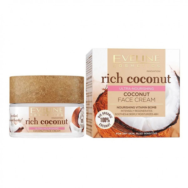 Eveline "Rich Coconut" Gesichtscreme mit Vitamine, 50ml
