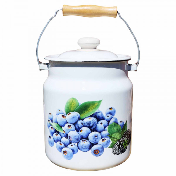 Transportkanne, emailliert, 3,5 L "Blaubeere"