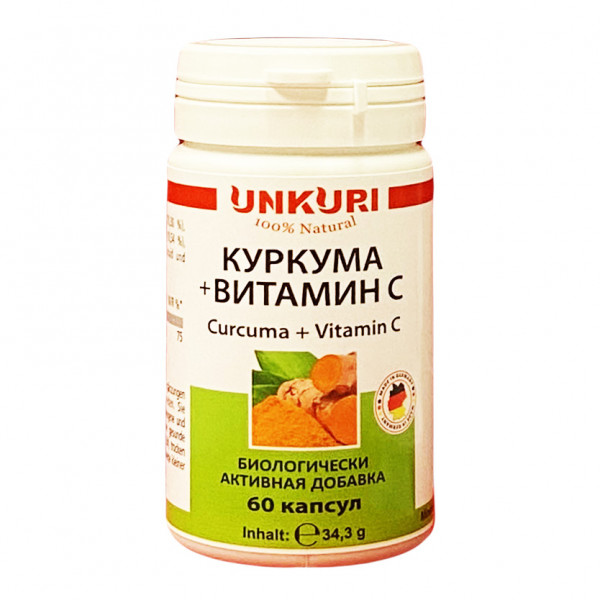 Curcuma+Vitamin C, 60 Kaps.