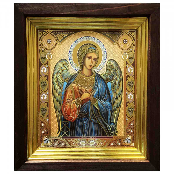 Ikone mit Holzrahmen, "Angel" 20x24 cm