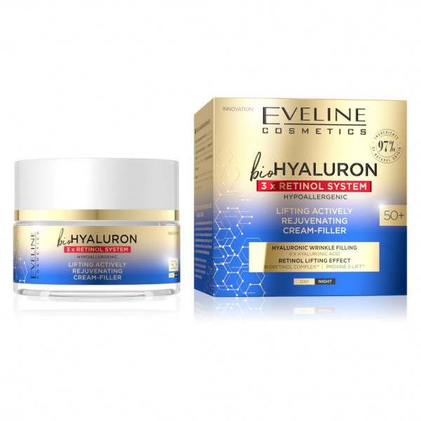 Eveline - Gesichtscreme "bioHyaluron 3xRetinol System", 50+