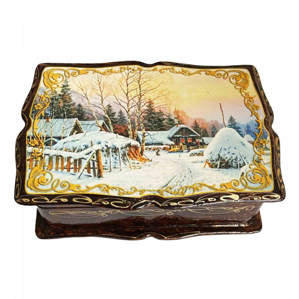 Souvenir Schatulle "Lares", Russische Landschaft, 18х13x5,5 cm