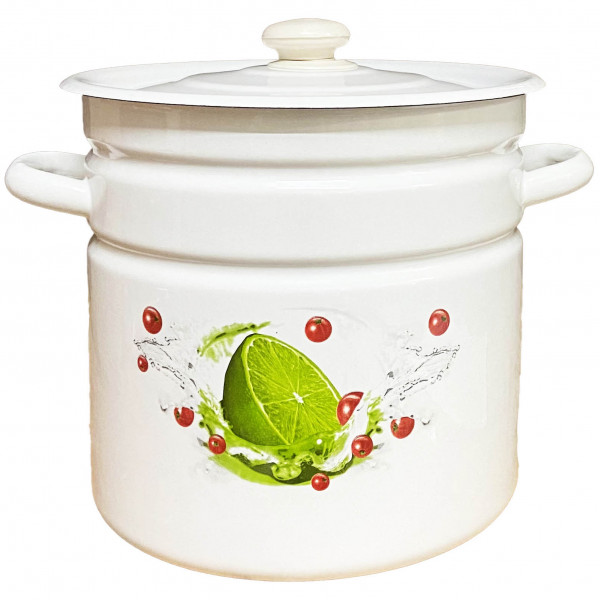 Topf, emailliert "Limette", 12,0 L