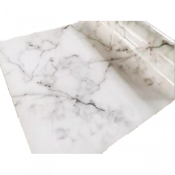 Tischdecke PVC "3D", 100cm/10m, Weißer Marmor, (MB-08)