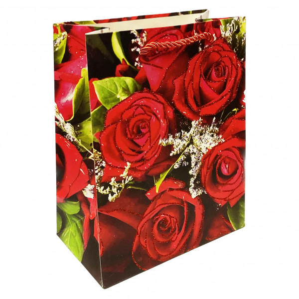Geschenktasche "Rosen", L, 44x32 cm