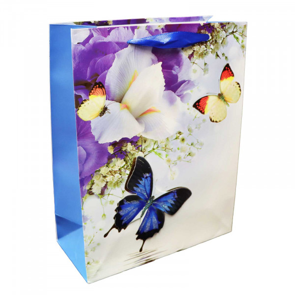 Geschenktasche "Schmetterlinge", L, 44x32 cm